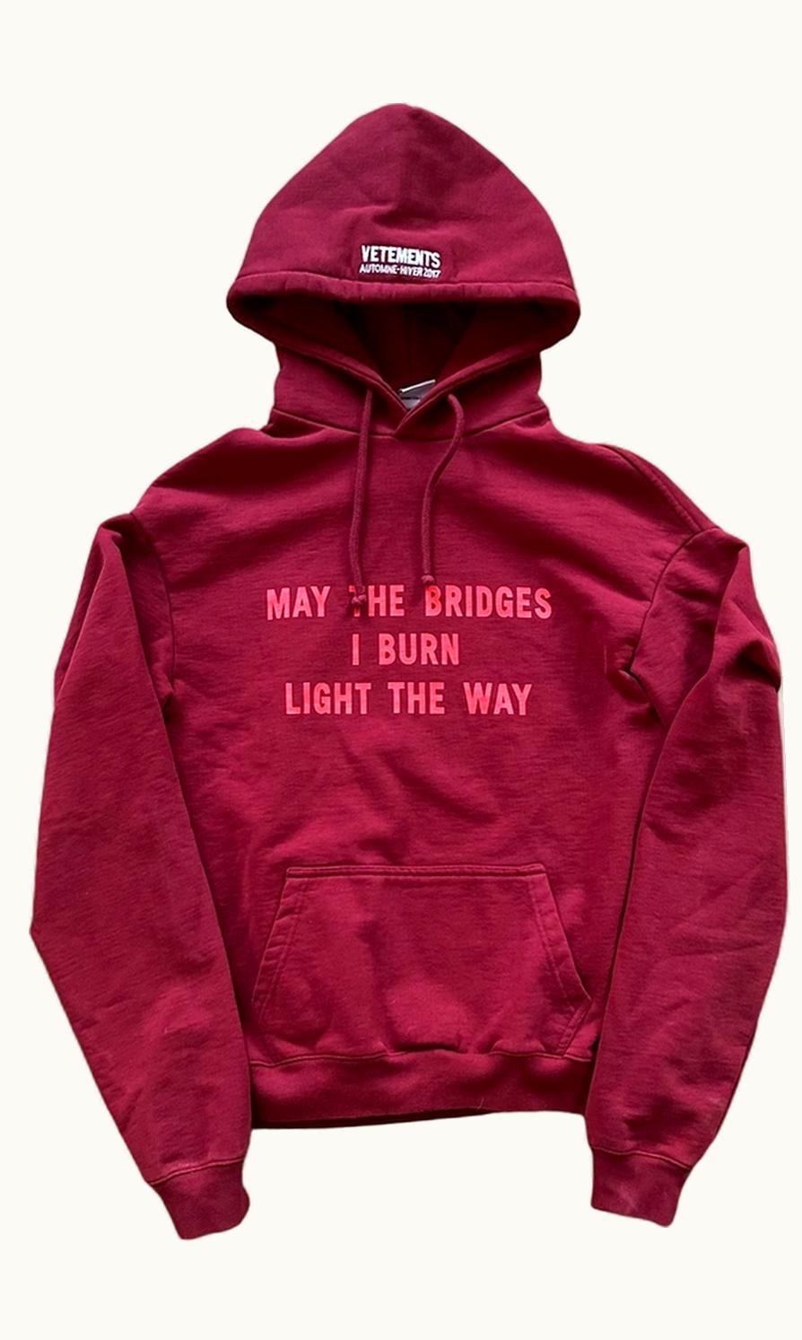 VETEMENTS Vetements May The Bridges Oversized Hoodie A/W 2016