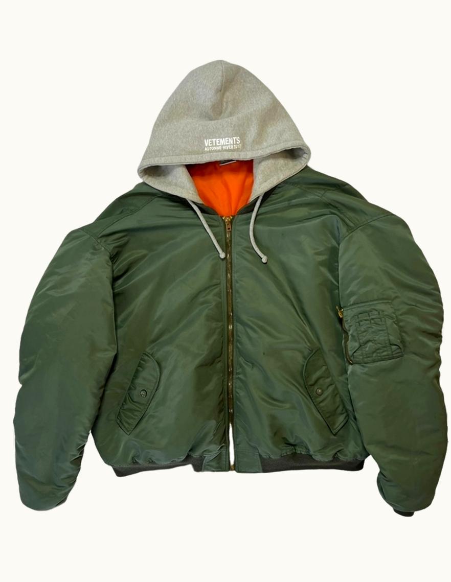 VETEMENTS Vetements Oversized Hooded Bomber Jacket A/W 2016