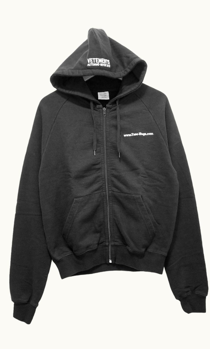 VETEMENTS Vetements Free Hugs Zip Hoodie A/W 2017