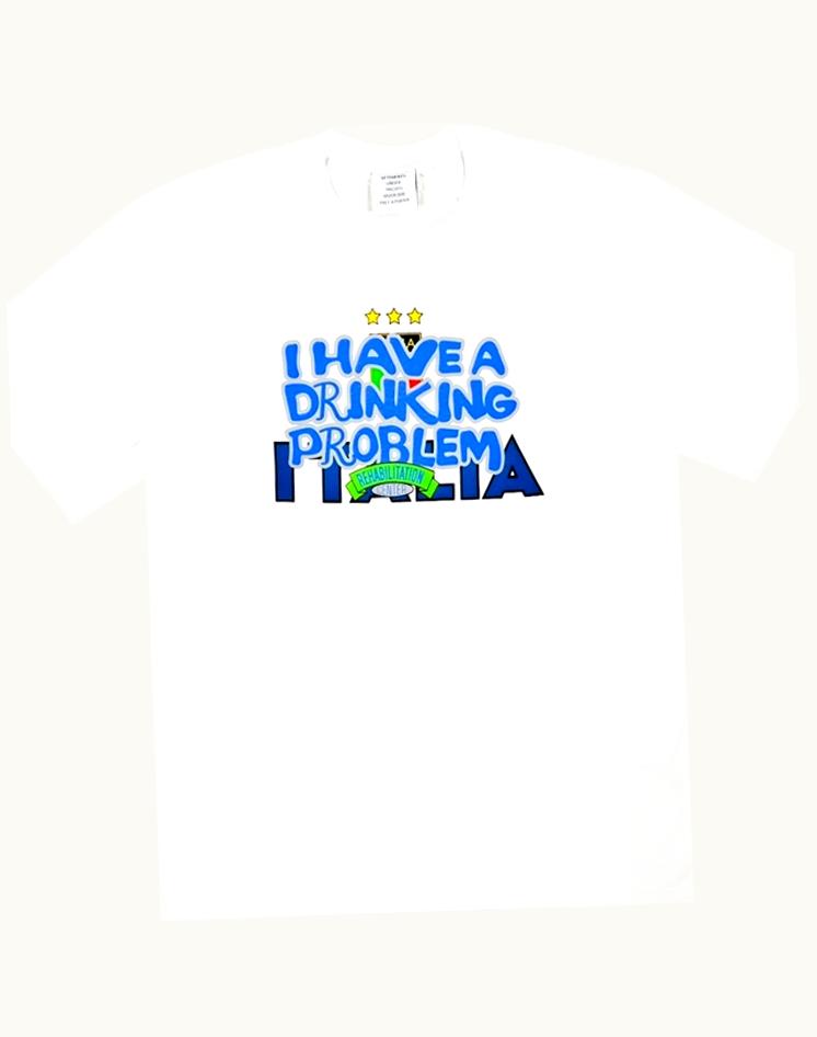 VETEMENTS Vetements I Have A Drinking Problem Rehab T-Shirt A/W 2018