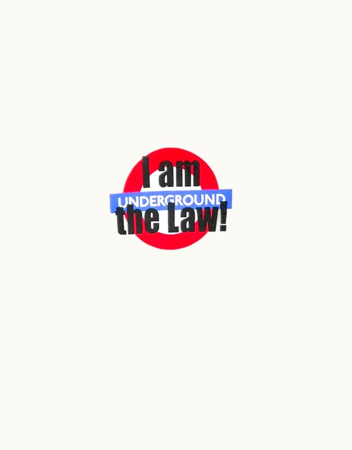 VETEMENTS Vetements I Am The Law Print T Shirt A/W 2018