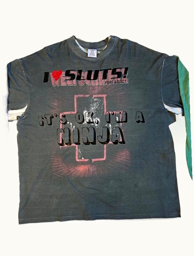 VETEMENTS Vetements I Love Sluts Ninja Mash Up Long Sleeve A/W 2018