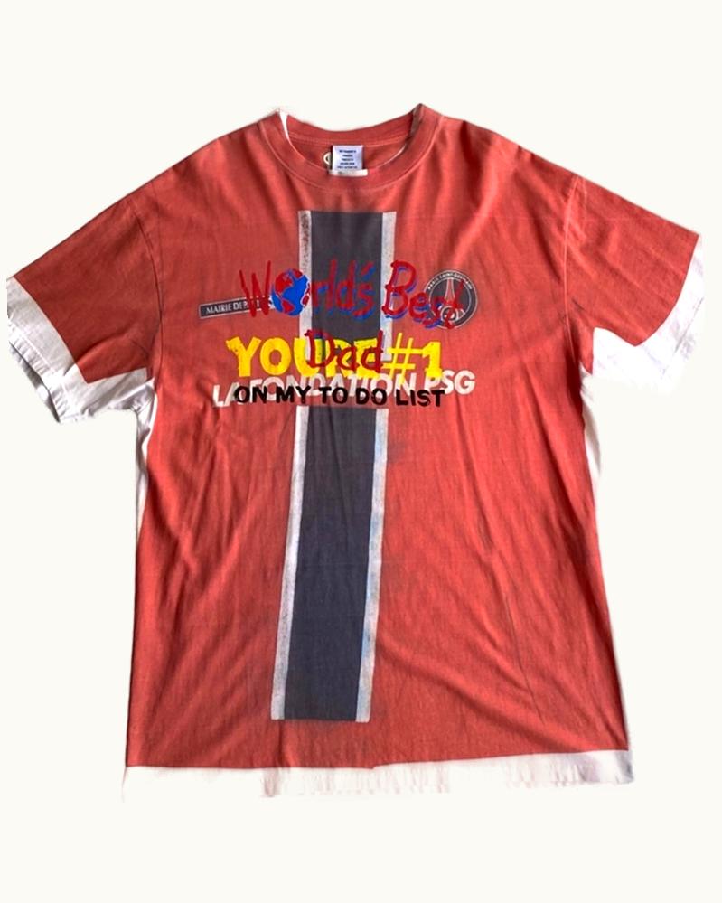 VETEMENTS Vetements World's Best Dad Mash Up T Shirt S/S 2018