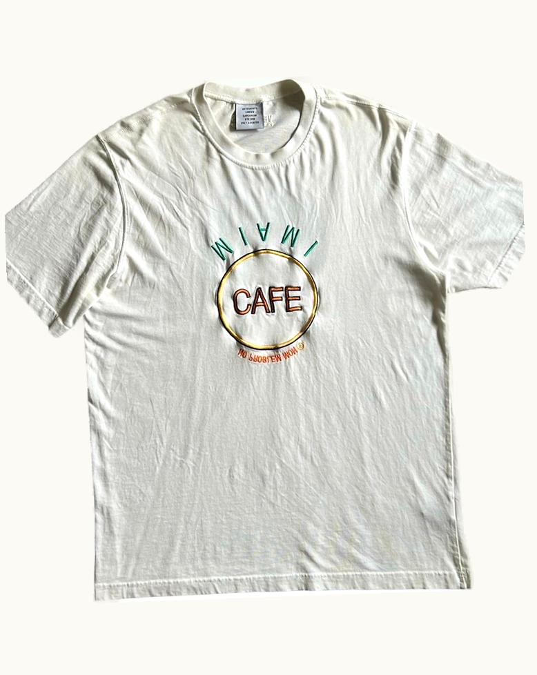 VETEMENTS Vetements Miami Cafe Save The Planet T-Shirt S/S 2019