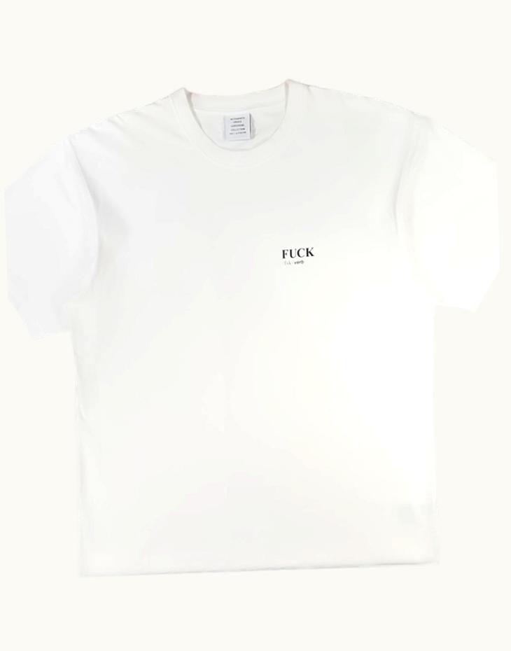 VETEMENTS Vetements Fuck Definition T-Shirt A/W 2021