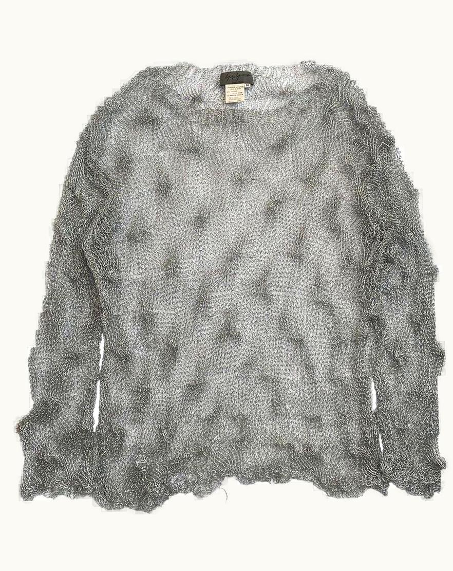Yohji Yamamoto Yohji Yamamoto Metallic Textured Knit Sweater S/S 1993