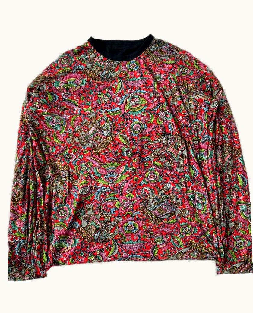 Yohji Yamamoto Yohji Yamamoto Tropical Paisley Print Jumper A/W 1996