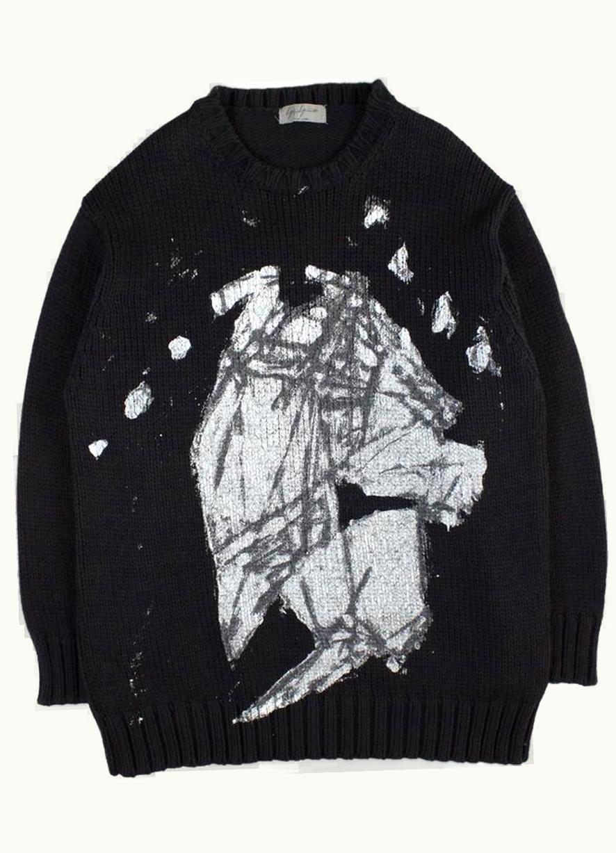 Yohji Yamamoto Yohji Yamamoto Hand-Painted Oversized Sweater A/W 2004