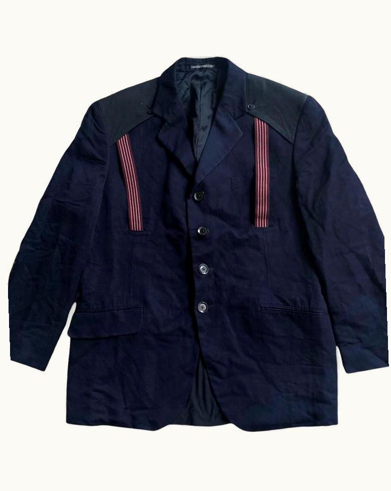 Yohji Yamamoto Yohji Yamamoto Suspender Blazer Black S/S 2007
