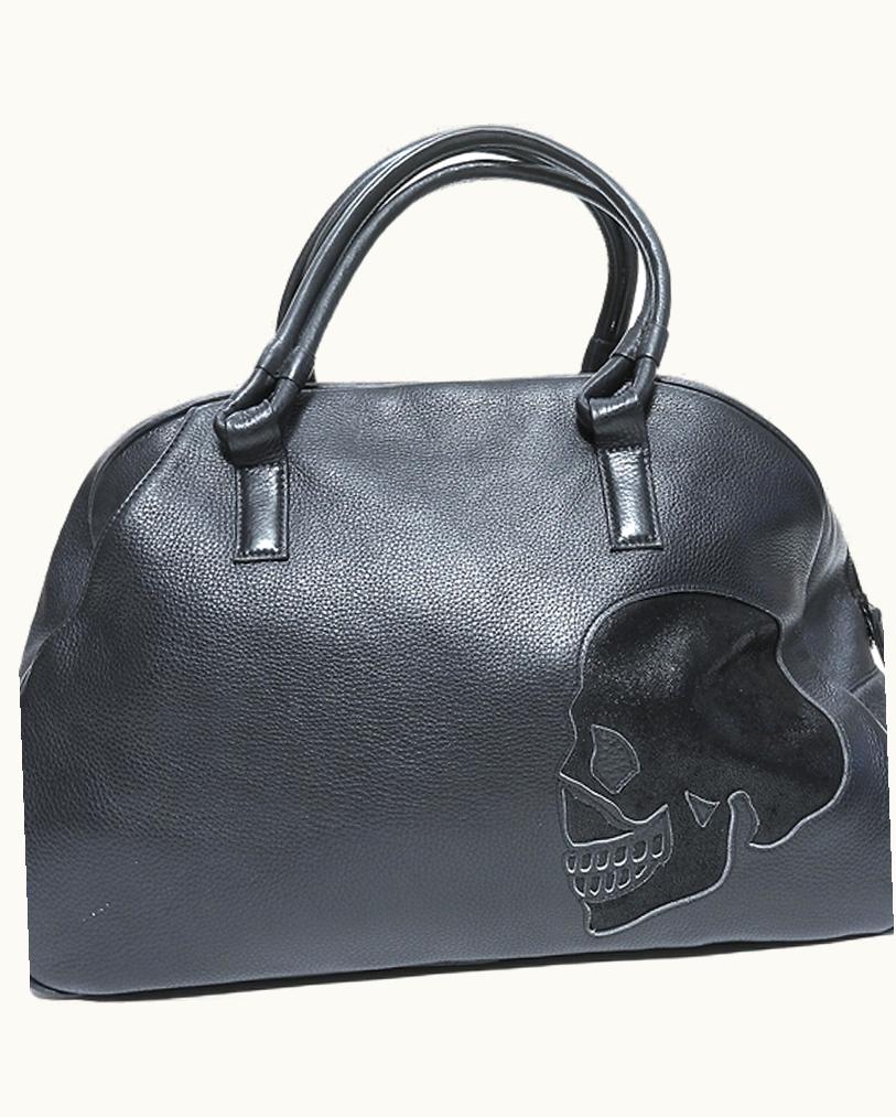 Yohji Yamamoto Yohji Yamamoto Leather And Suede Skull Bag A/W 2014