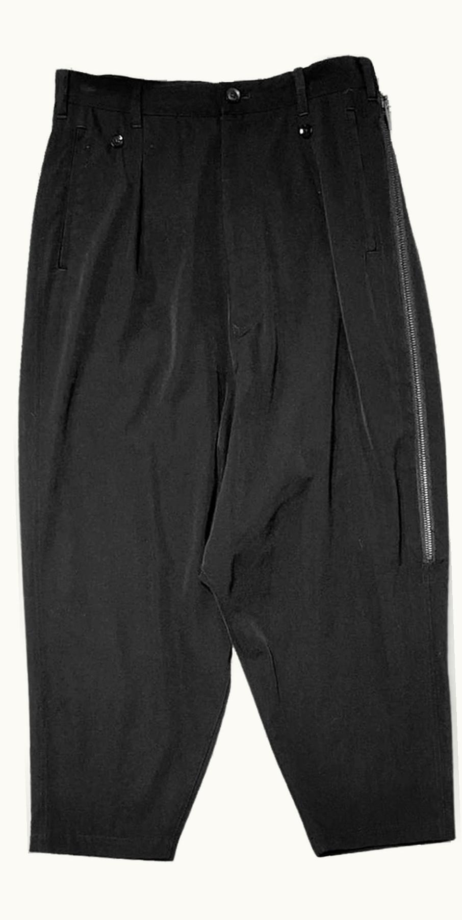 Yohji Yamamoto Yohji Yamamoto Wrap Long Zipper Detail Trousers S/S 2020
