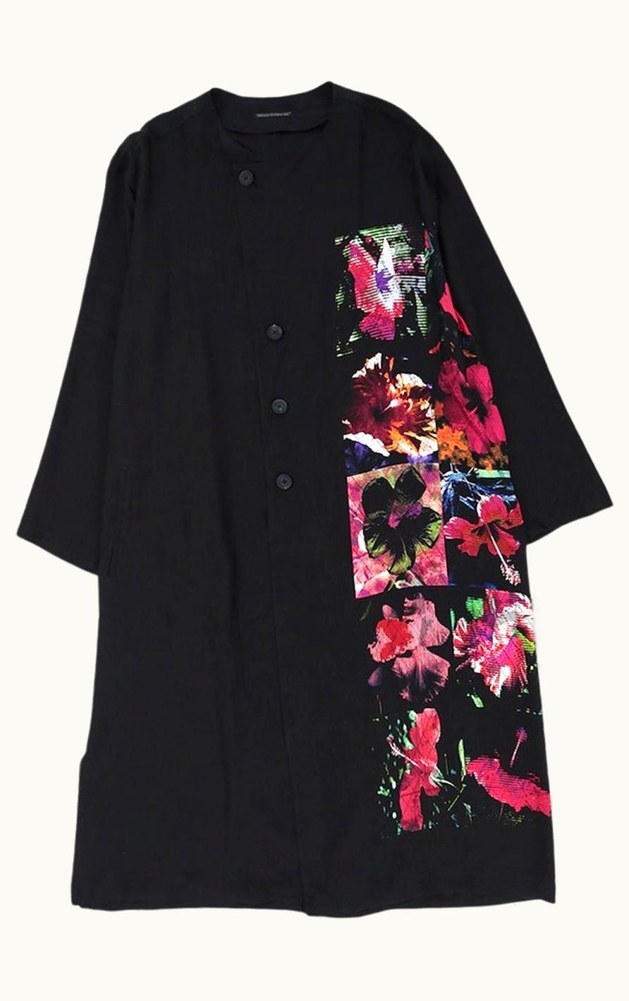 Yohji Yamamoto Yohji Yamamoto Floral Long Silk Shirt S/S 2022