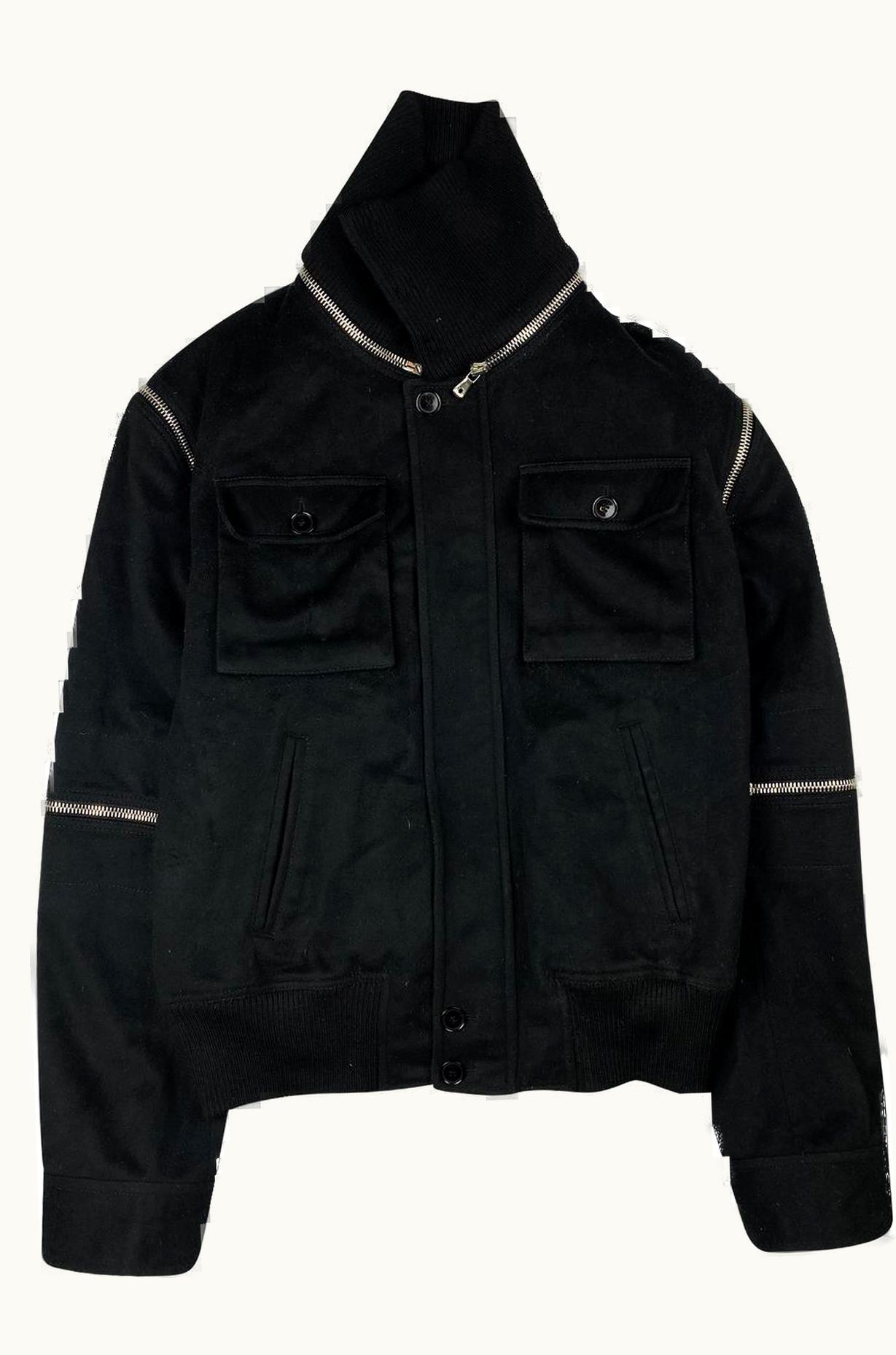 Dolce & Gabbana Dolce & Gabbana Detachable Wool Zip Jacket A/W 2003