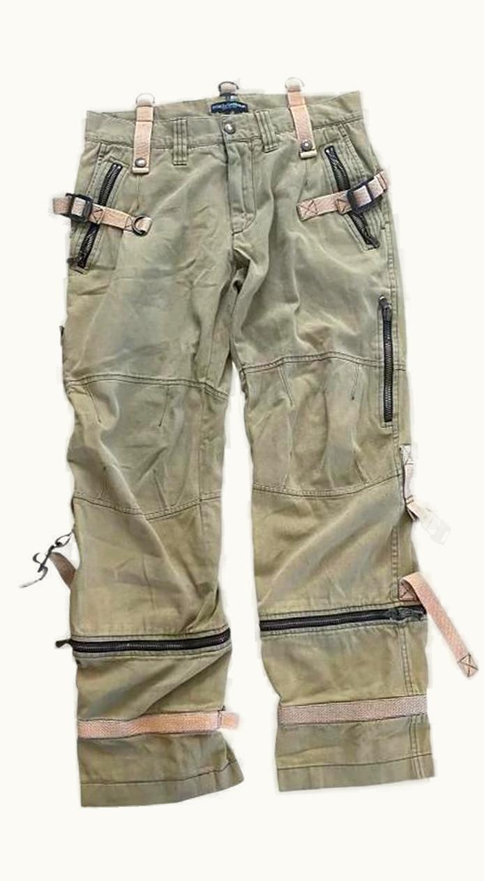 Dolce & Gabbana Dolce & Gabbana Military Bondage Cargo Trousers A/W 2003