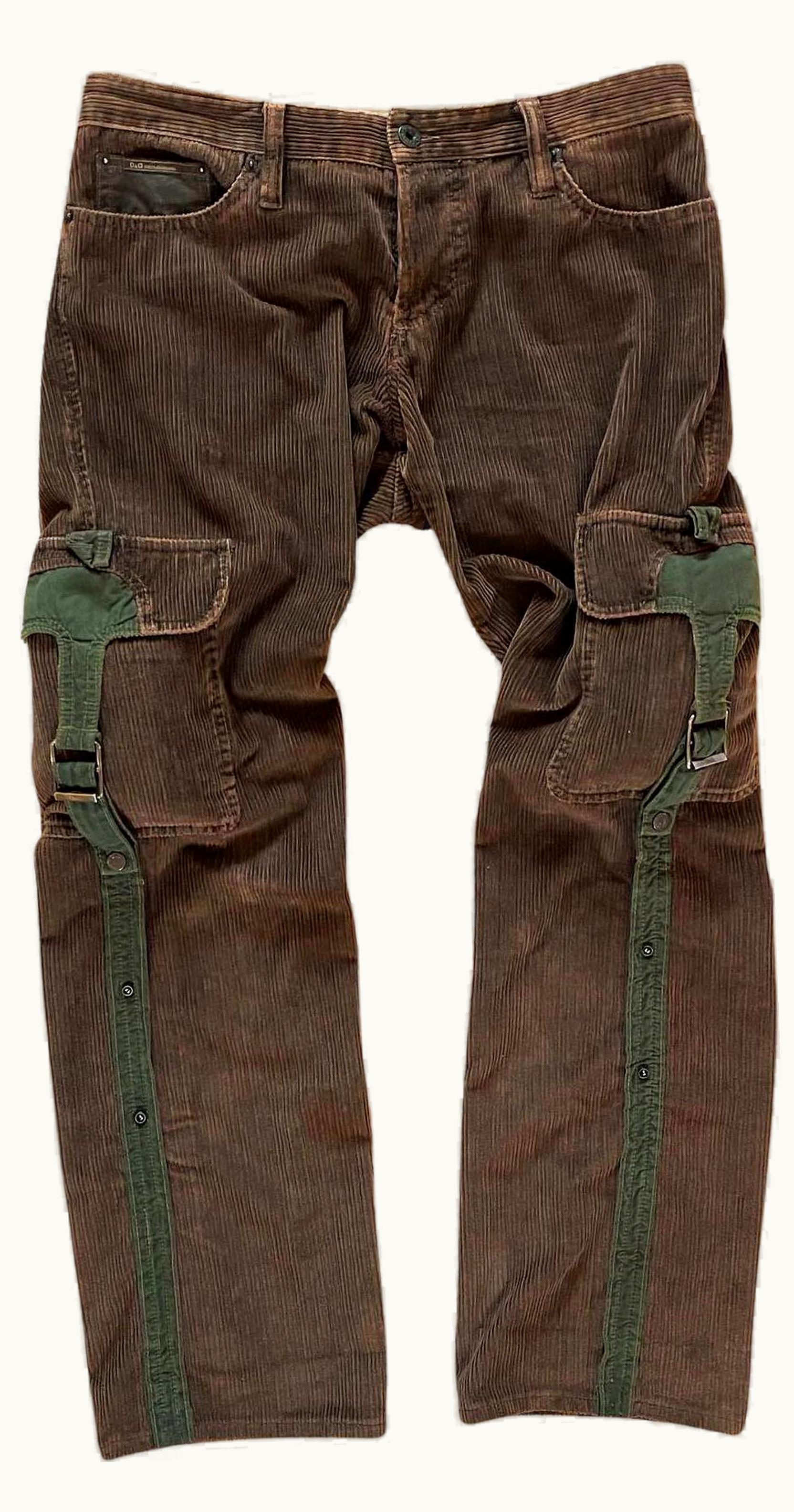 Dolce & Gabbana Dolce & Gabbana Corduroy Hunting Cargo Pants A/W 2003