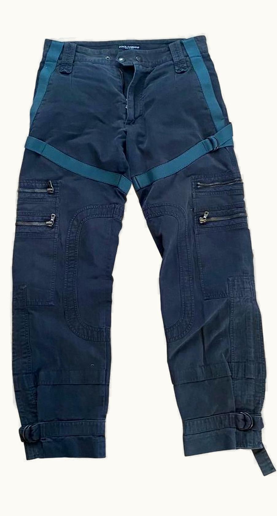 Dolce & Gabbana Dolce & Gabbana Parachute Strap Cargo Pants A/W 2003