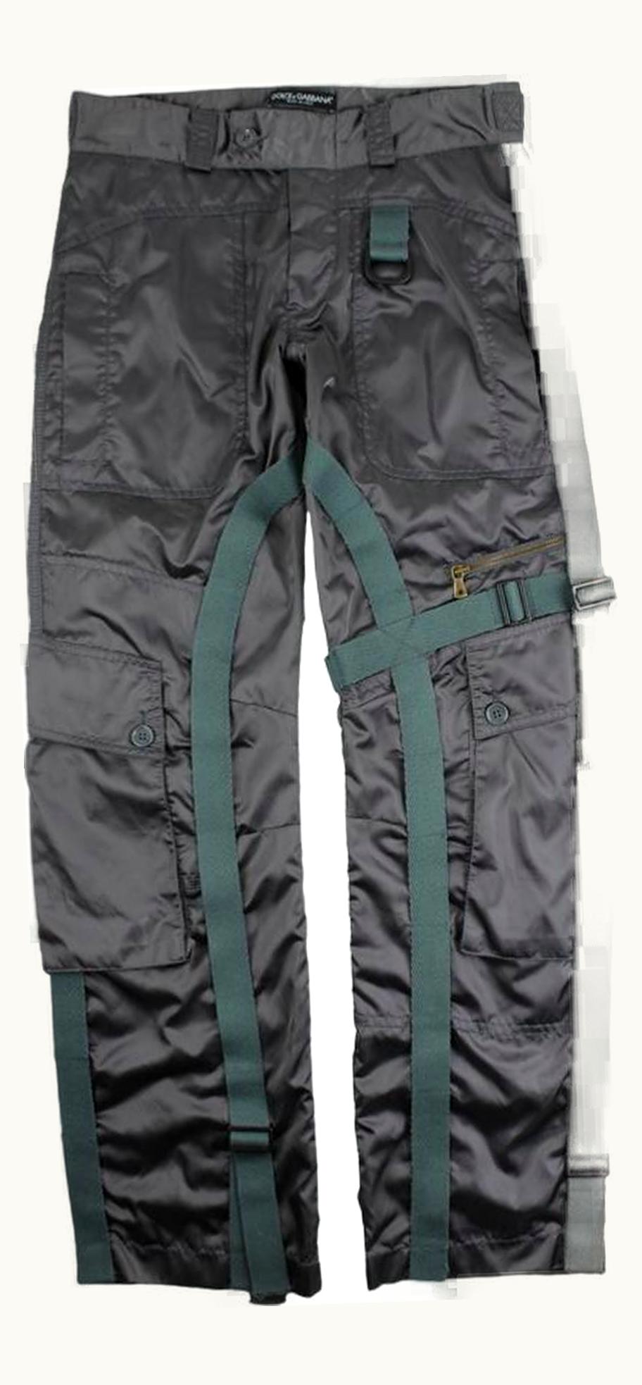 Dolce & Gabbana Dolce & Gabbana Nylon Bondage Cargo Trousers A/W 2003