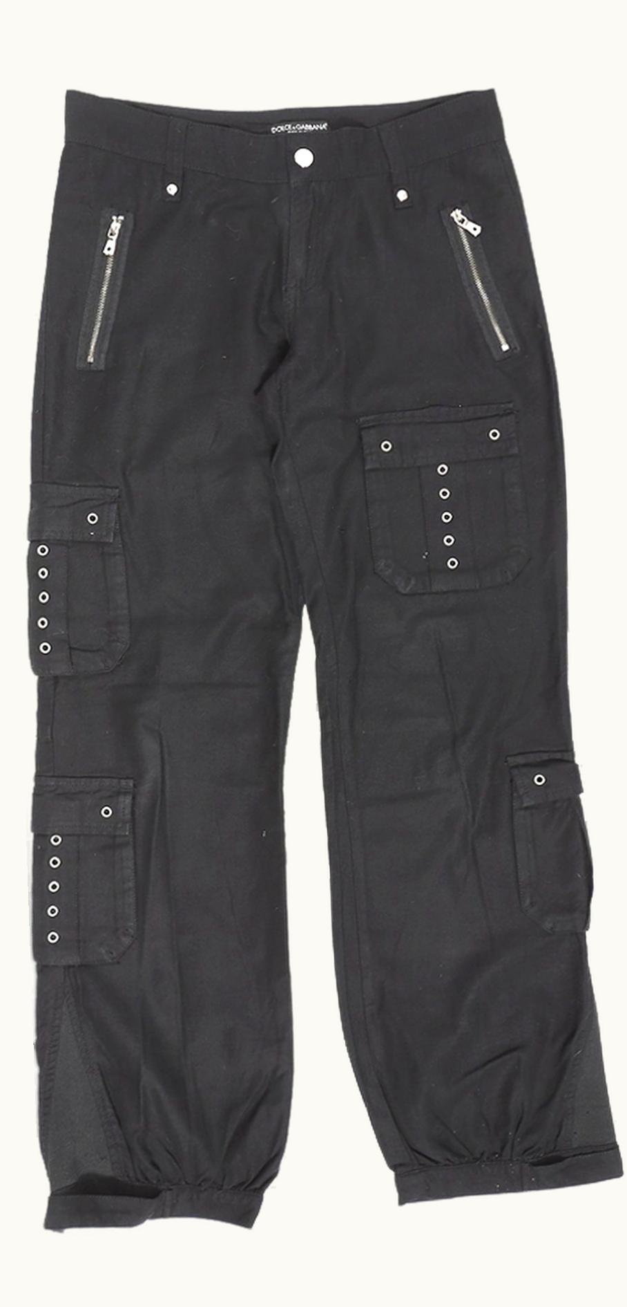 Dolce & Gabbana Dolce & Gabbana Button Bondage Cargo Trousers A/W 2003