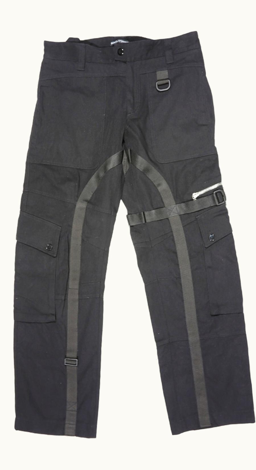 Dolce & Gabbana Dolce & Gabbana Bondage Strap Denim Cargo Pants A/W 2003