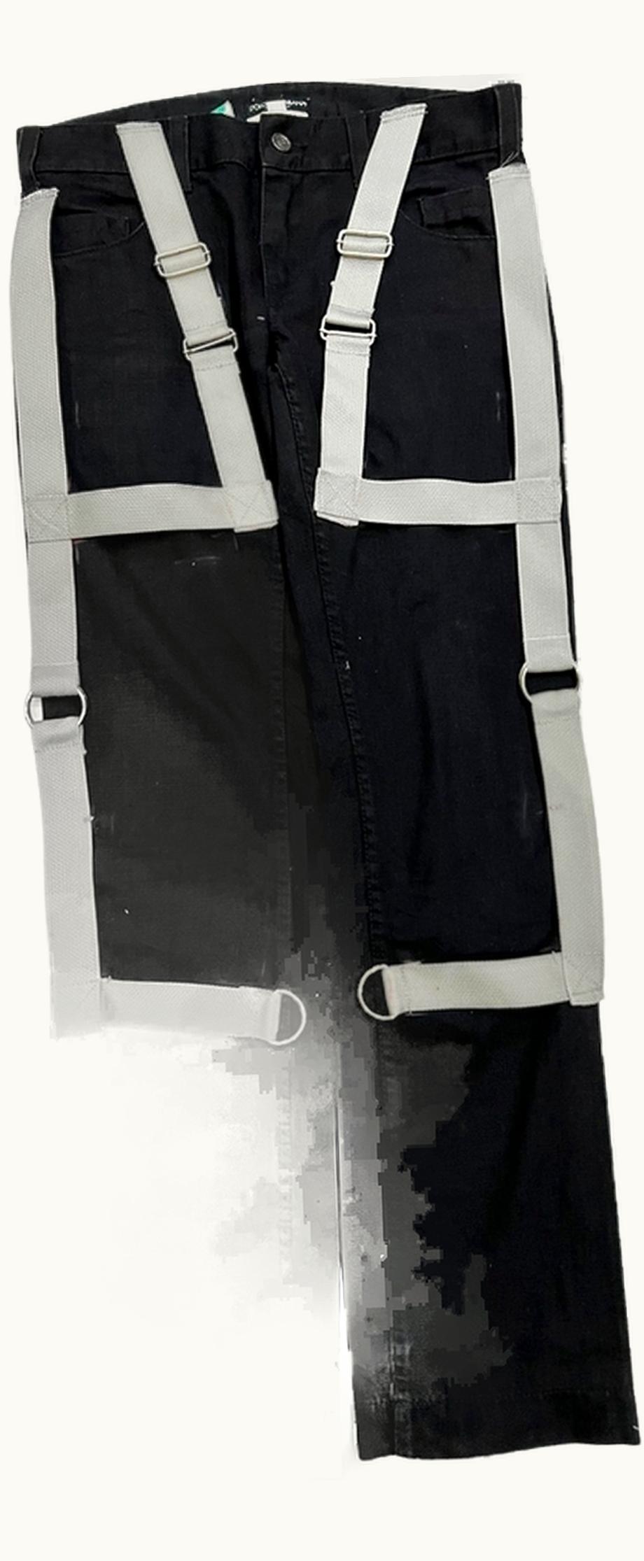 Dolce & Gabbana Dolce & Gabbana Bondage Strap Bootcut Jeans A/W 2003