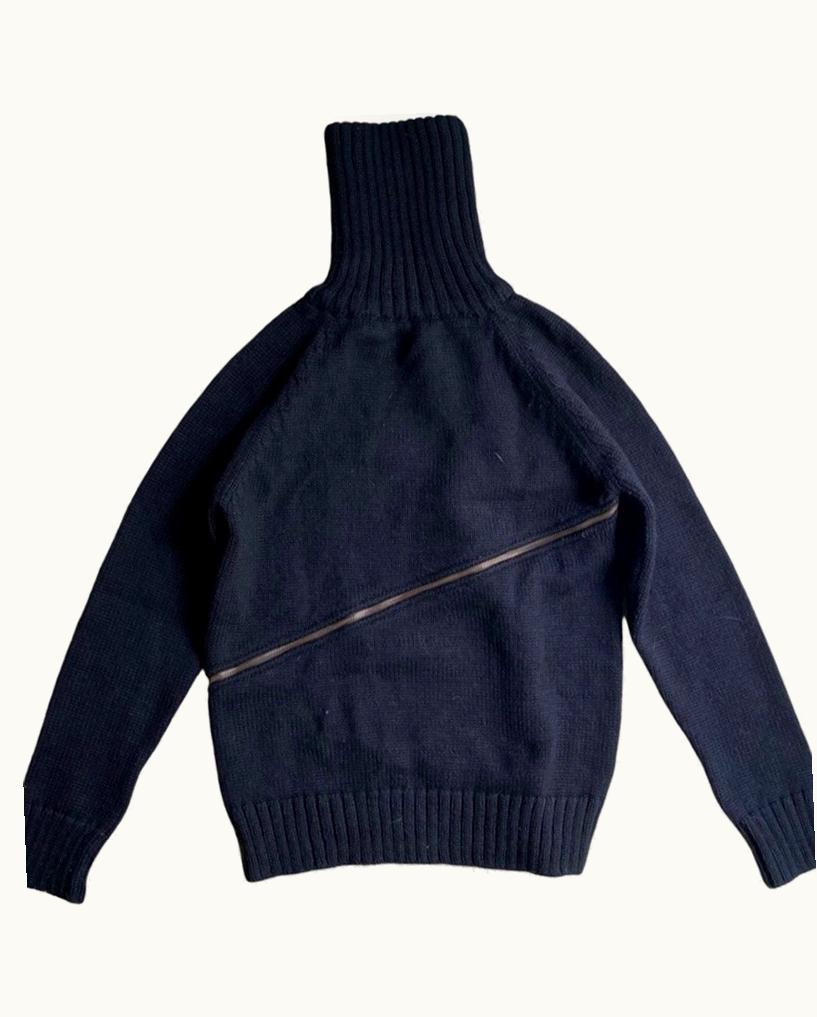 Dolce & Gabbana Dolce & Gabbana Diagonal Zip Turtleneck A/W 2003