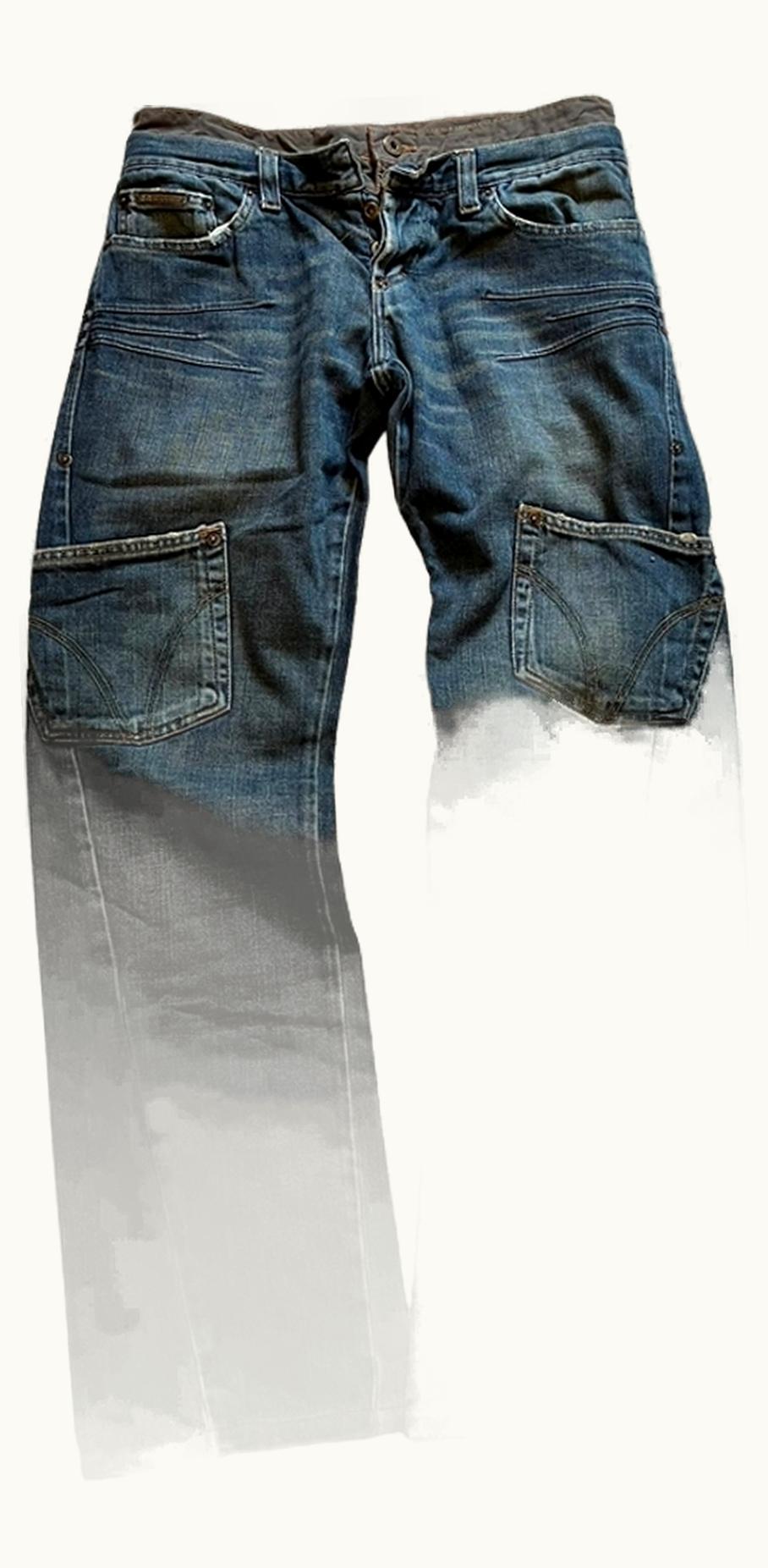 Dolce & Gabbana Dolce & Gabbana Double-Waisted Cargo Jeans A/W 2003