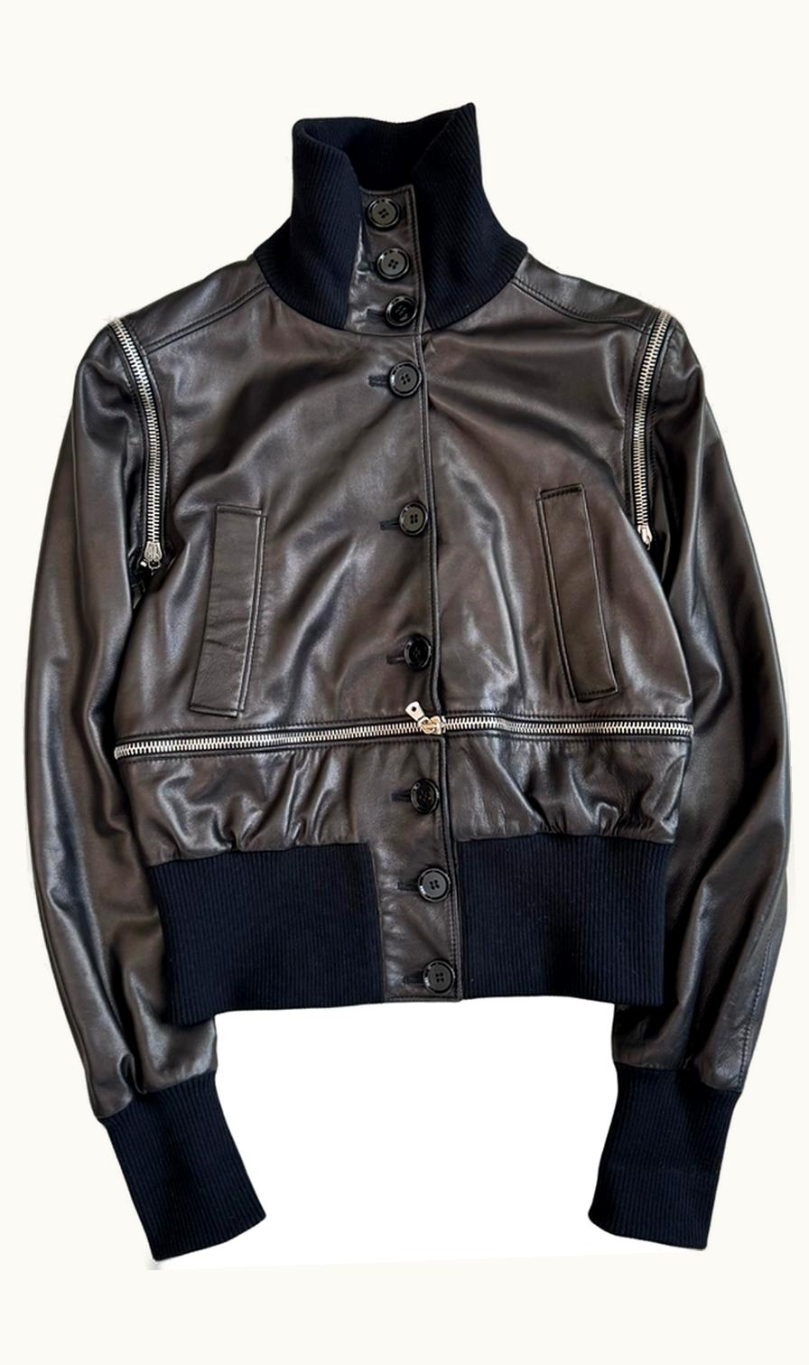 Dolce & Gabbana Dolce & Gabbana Detachable Utility Leather Jacket A/W 2003