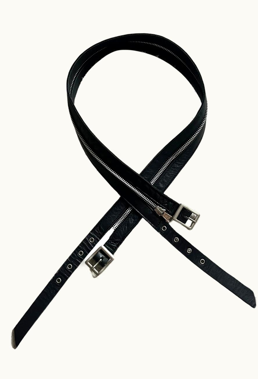 Dolce & Gabbana Dolce & Gabbana Full Zip Detachable Leather Belt A/W 2003