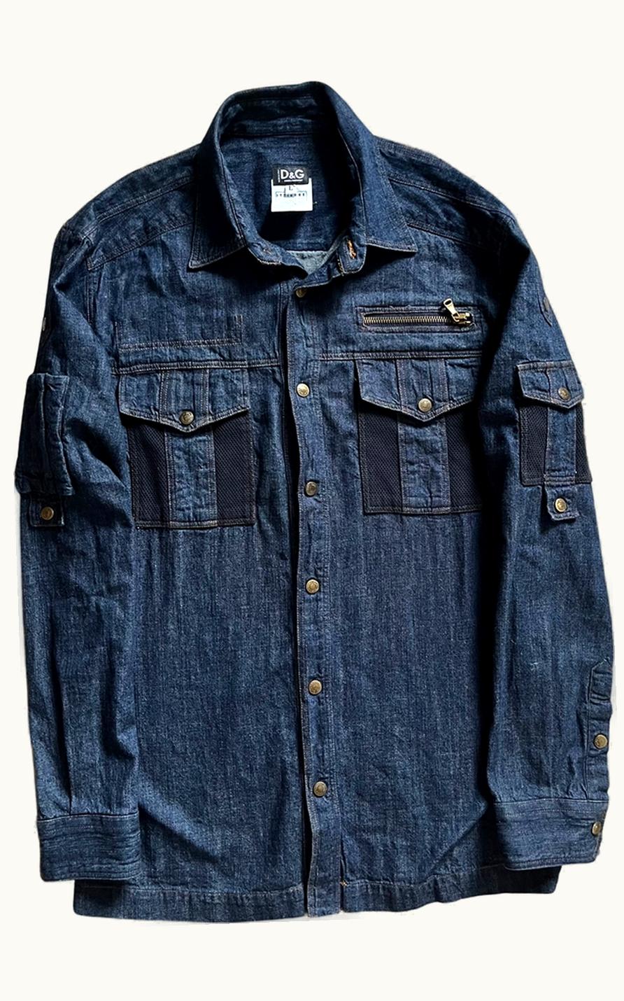Dolce & Gabbana Dolce & Gabbana Cargo Denim Shirt S/S 2003