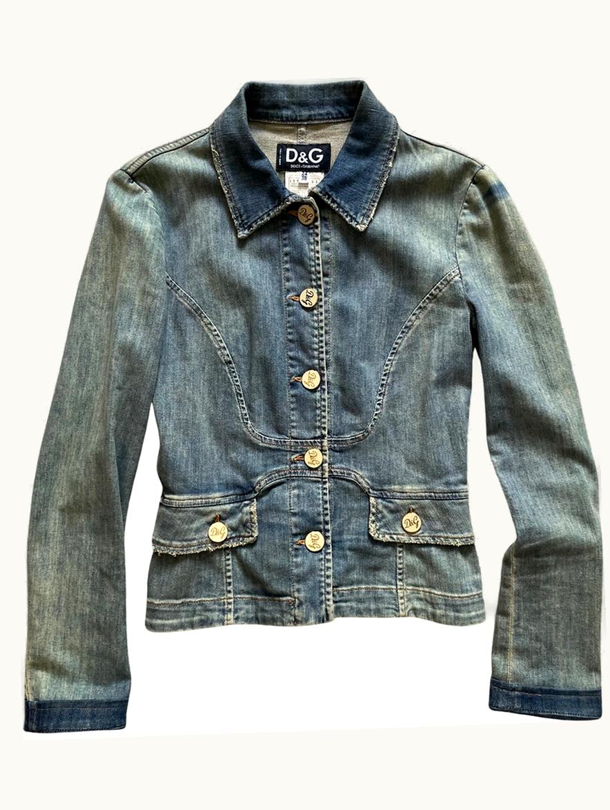 Dolce & Gabbana Dolce & Gabbana Fitted Denim Jacket S/S 2005