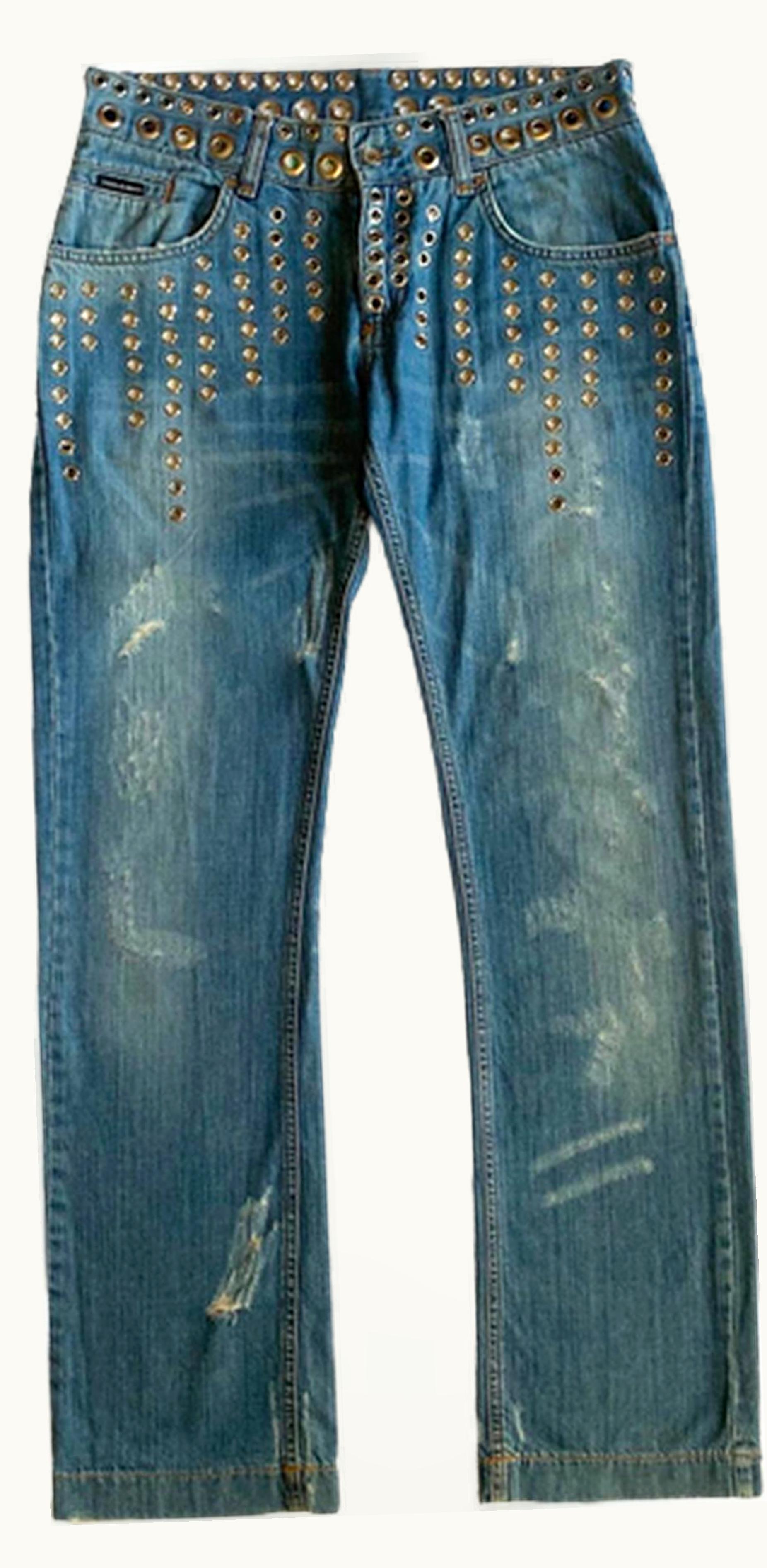 Dolce & Gabbana Dolce & Gabbana Eyelet Studded Denim S/S 2006