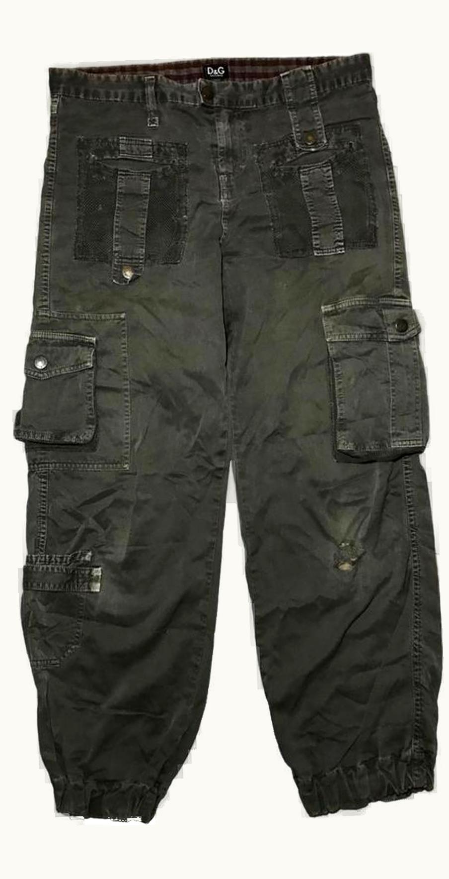 Dolce & Gabbana Dolce & Gabbana Distressed Multi-Pocket Cargos S/S 2006