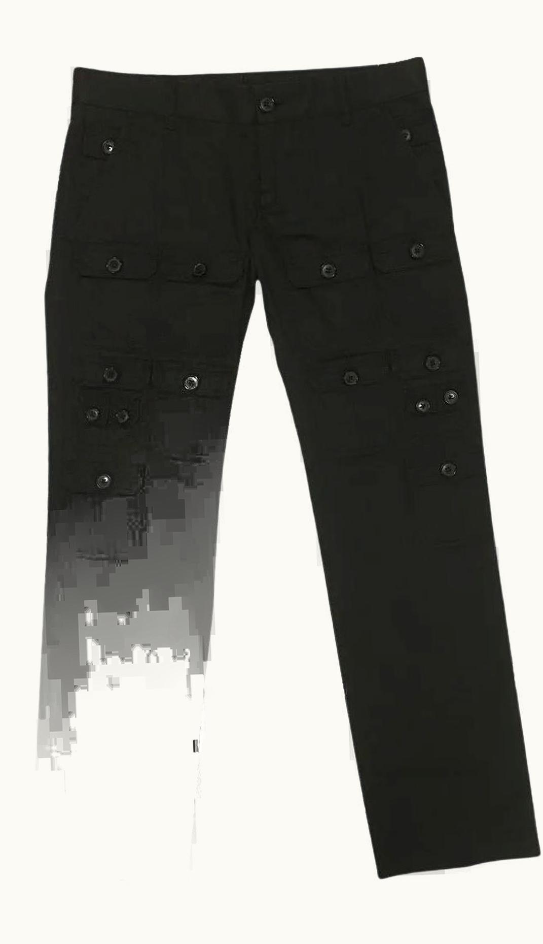 Dolce & Gabbana Multi Pocket Silk Blend Cargo Pants S/S 2008
