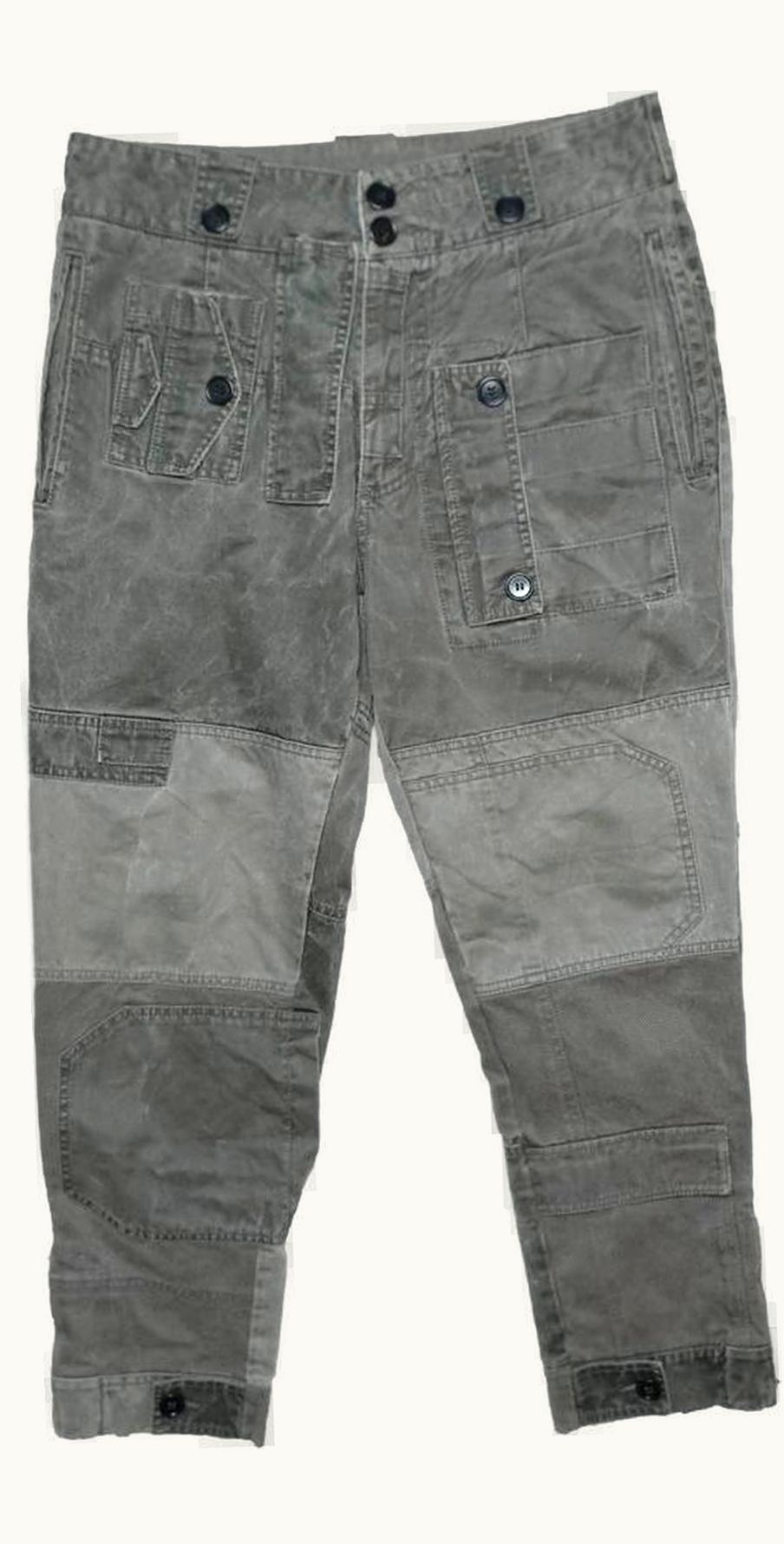 Dolce & Gabbana Dolce & Gabbana Reconstructed Patchwork Cargo Pants A/W 2011