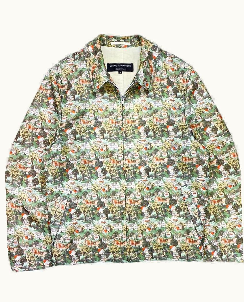 Comme Des Garçons Homme Plus Comme Des Garçons Homme Plus Village Print Collared Jacket S/S 1997