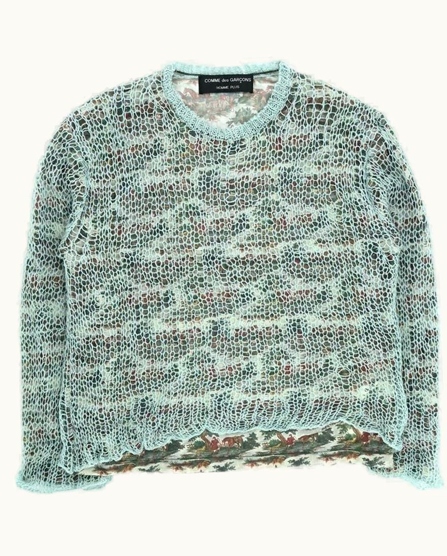 Comme Des Garçons Homme Plus Comme Des Garçons Homme Plus Layered Knit Sweater S/S 1997