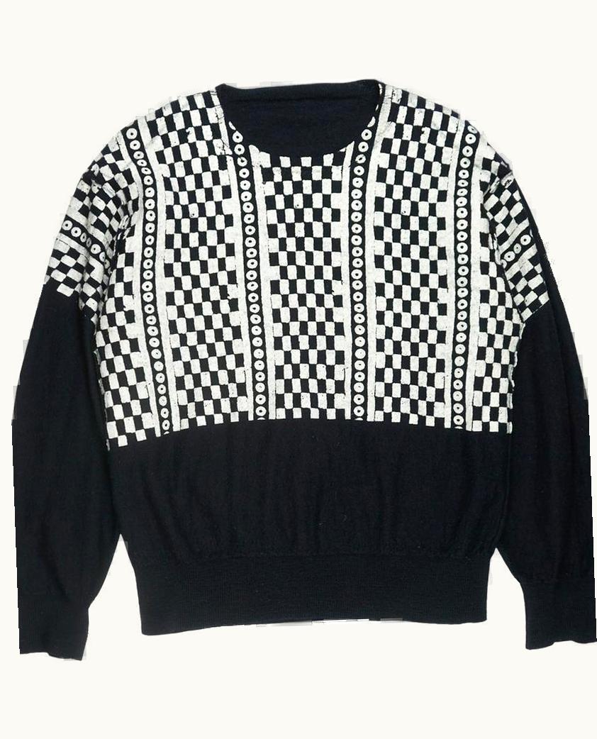 Comme Des Garçons Homme Plus Comme Des Garçons Homme Plus Reversible Hand Painted Sweater A/W 2000