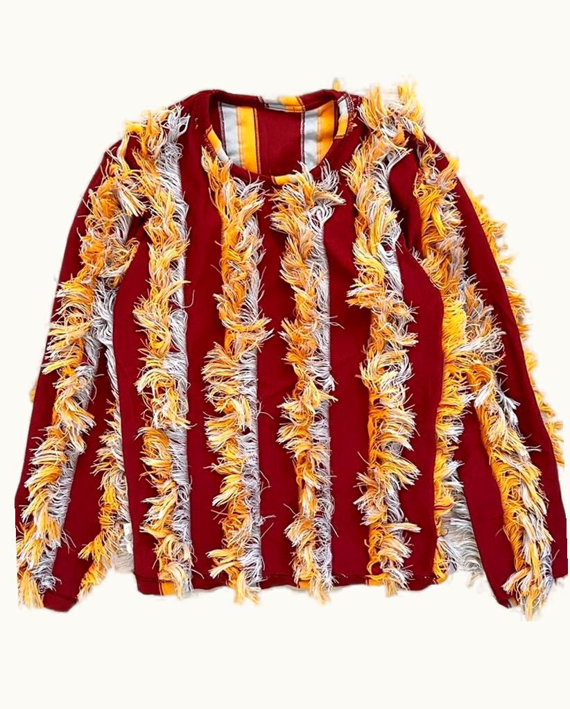 Comme Des Garçons Homme Plus Comme Des Garçons Homme Plus Frill Stripe Reversible Top A/W 2000