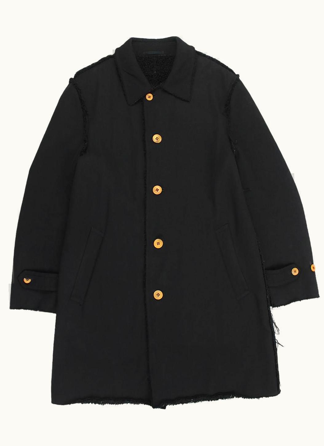 Comme Des Garçons Homme Plus Comme Des Garçons Homme Plus Sherpa Overcoat With Raw Edges A/W 2002