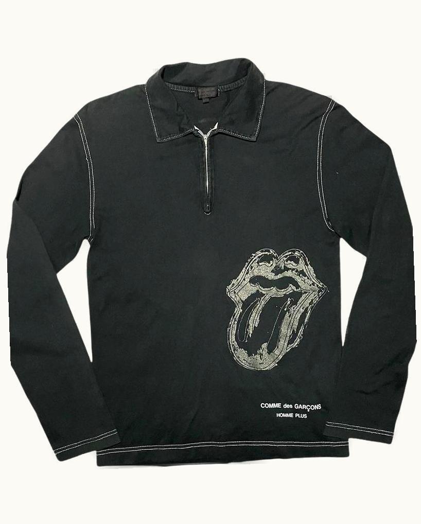Comme Des Garçons Homme Plus Comme Des Garçons Homme Plus Rolling Stones Quarter Zip S/S 2006