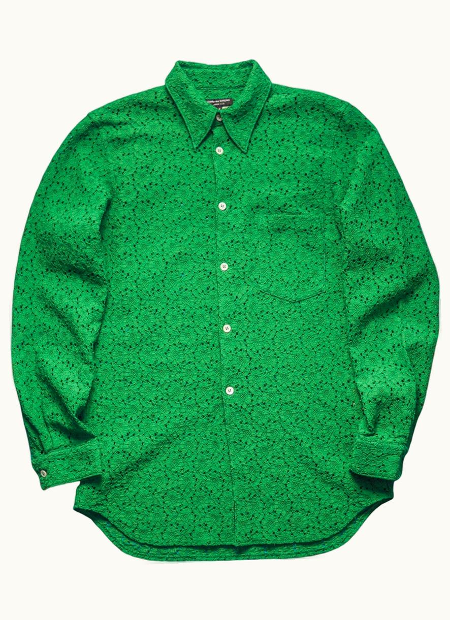 Comme Des Garçons Homme Plus Comme Des Garçons Homme Plus Green Lace Shirt S/S 2008