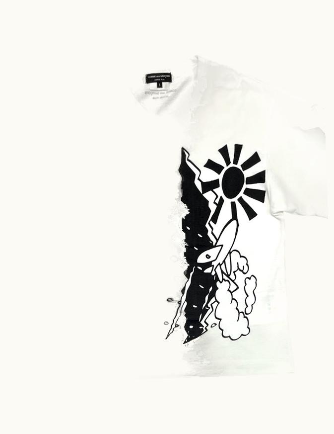 Comme Des Garçons Homme Plus Comme Des Garçons Homme Plus Nuclear Rocket V Neck T-Shirt S/S 2008