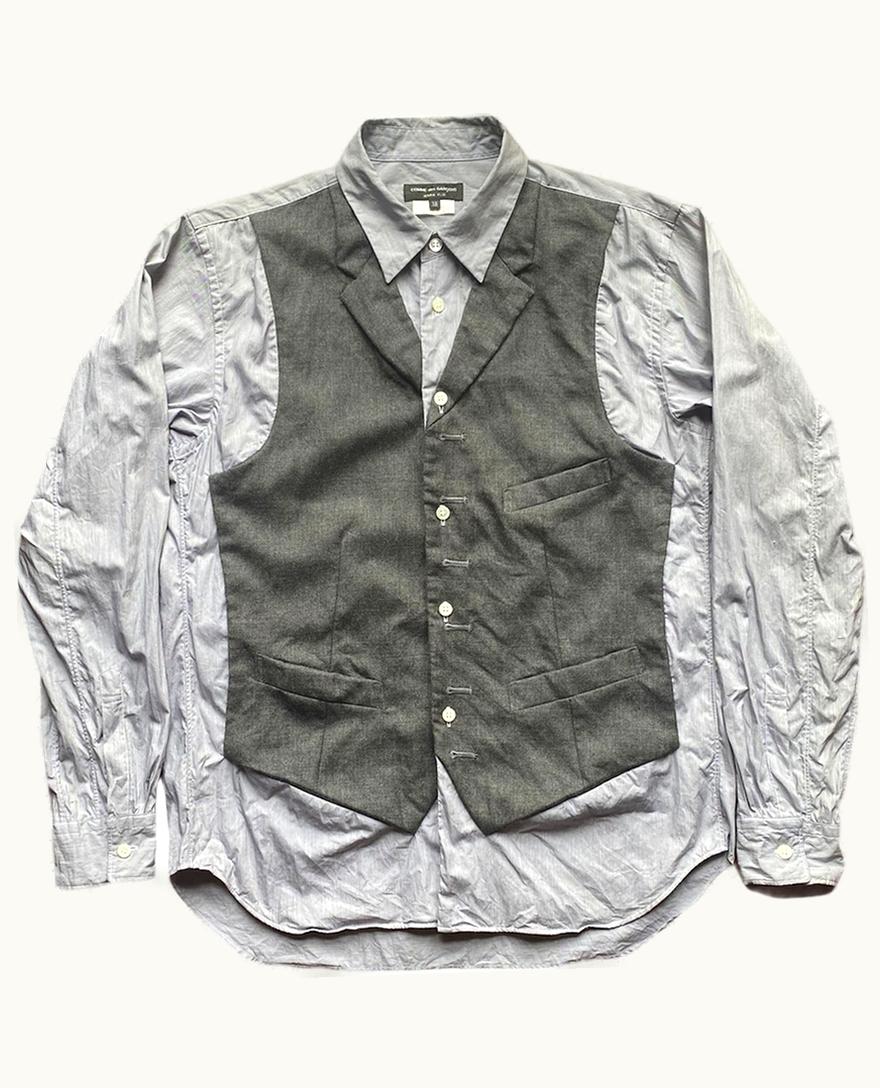 Comme Des Garçons Homme Plus Comme Des Garçons Homme Plus Runway Waistcoat Hybrid Shirt A/W 2009
