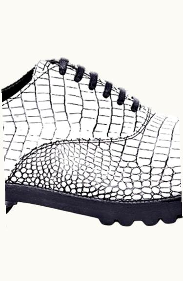 Comme Des Garçons Homme Plus Comme Des Garçons Homme Plus Kipskin Embossed Crocodile Derbies A/W 2012