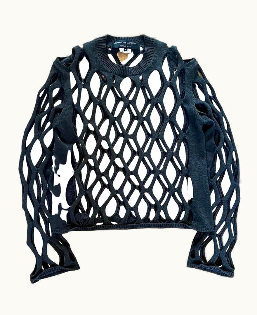 Comme Des Garçons Homme Plus Comme Des Garçons Homme Plus Woven Knit Sweater S/S 2015