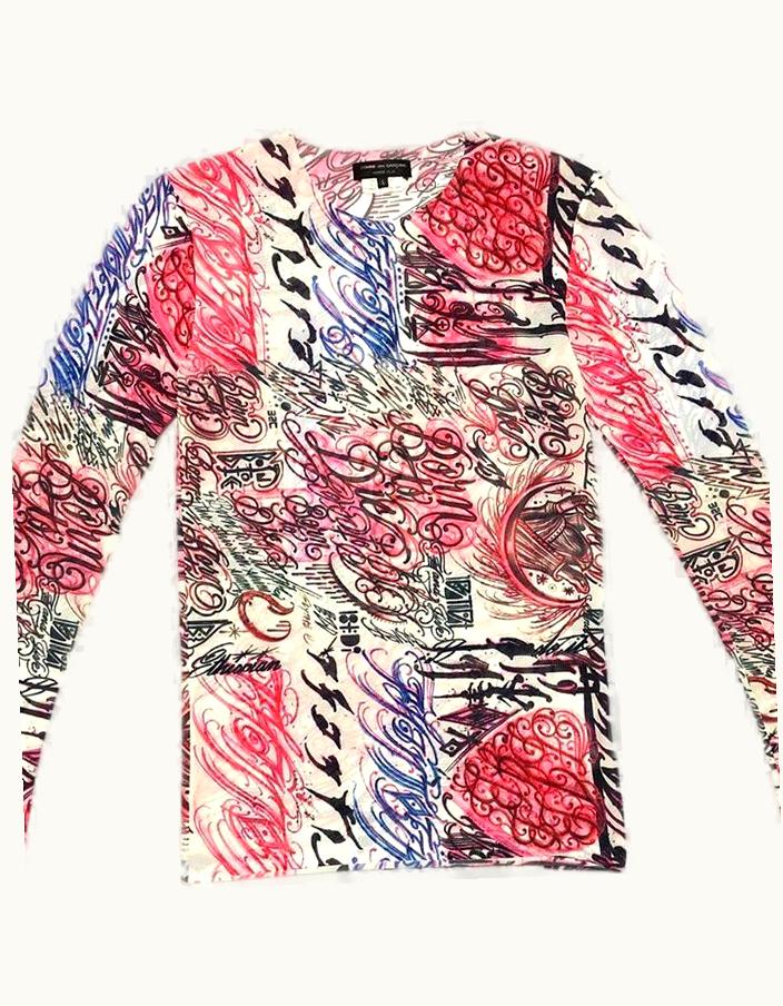 Comme Des Garçons Homme Plus Comme Des Garçons Homme Plus Tattoo Long Sleeve T-Shirt S/S 2016