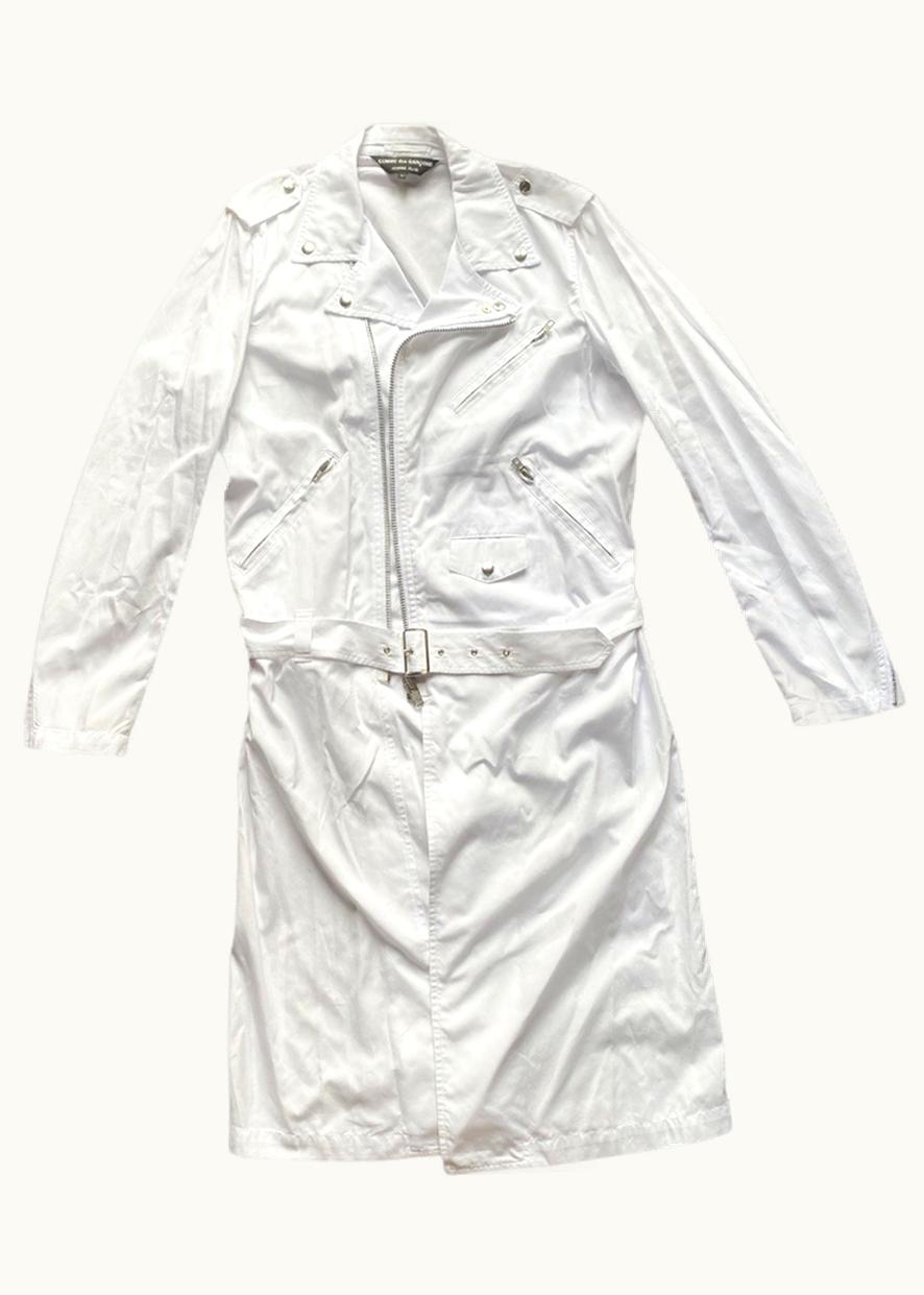 Comme Des Garçons Homme Plus Comme Des Garçons Homme Plus Longline White Biker Jacket S/S 2016