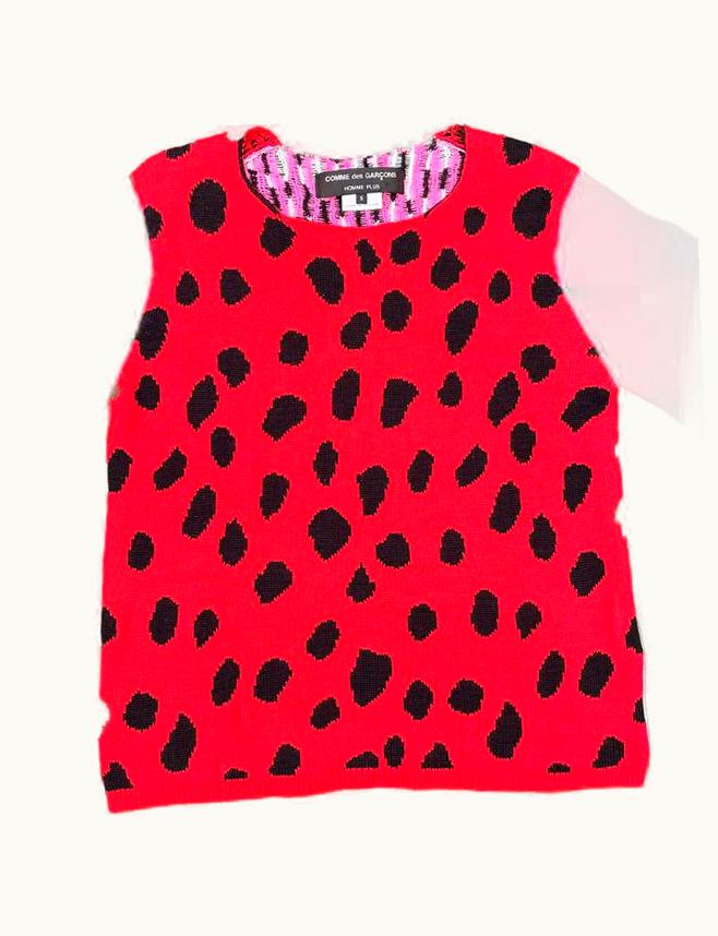 Comme Des Garçons Homme Plus Comme Des Garçons Homme Plus Leopard Print Sweater A/W 2017