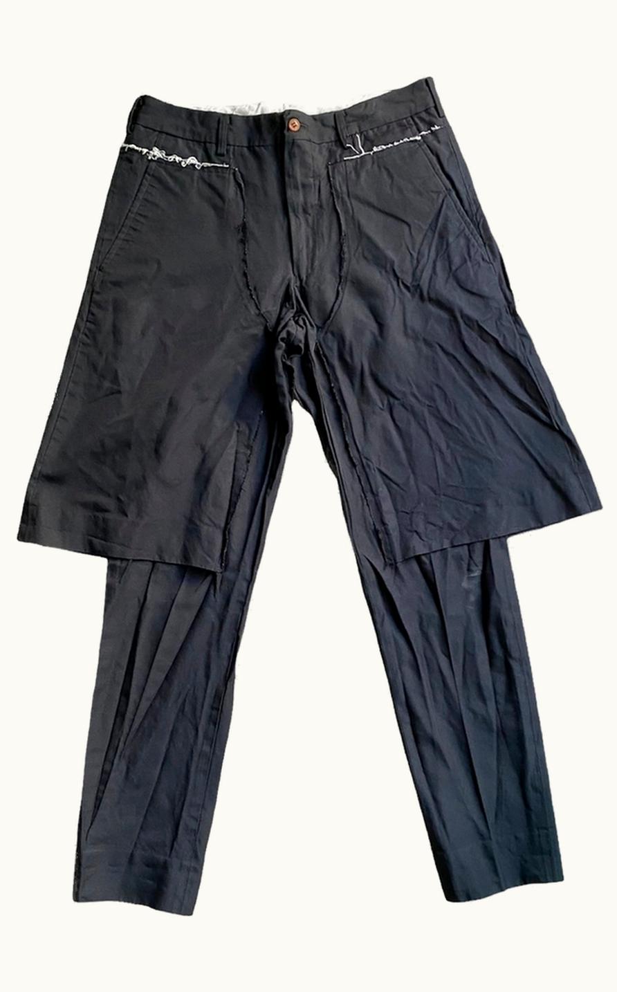 Comme Des Garçons Homme Plus Comme Des Garçons Homme Plus Deconstructed Layered Short Trousers S/S 2017 UZ1089087