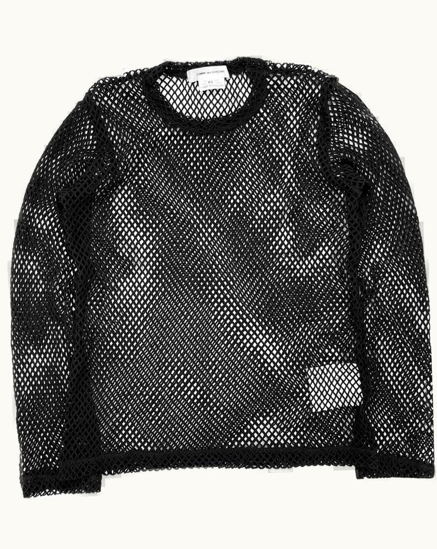 Comme Des Garçons Homme Plus Comme Des Garçons Homme Plus Loose Knit Fishnet Long Sleeve S/S 2019
